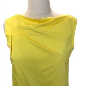 Lida Baday Lemon Yellow Sheath Dress